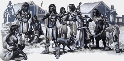 Indiens avec deux enfants blancs - Ron Embleton