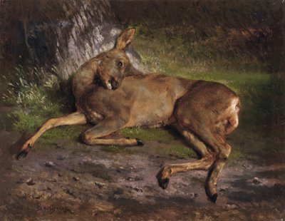 Un chevreuil dans la forêt - Rosa Bonheur