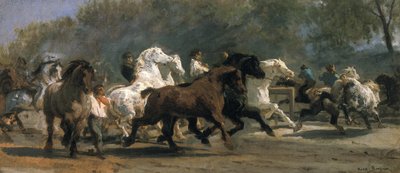 Étude pour le Marché aux Chevaux, 1852-54 - Rosa Bonheur