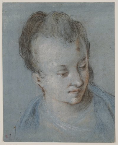 Tête de femme tournée vers la droite - Rosalba Carriera
