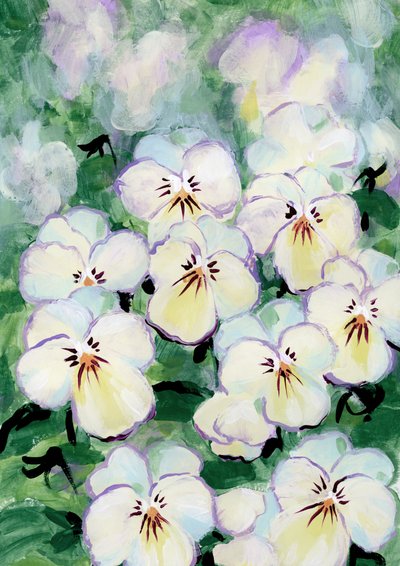 Délicates fleurs de pensée - Rosana Laiz Blursbyai