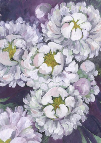 Fleurs de pivoine blanche - Rosana Laiz Blursbyai
