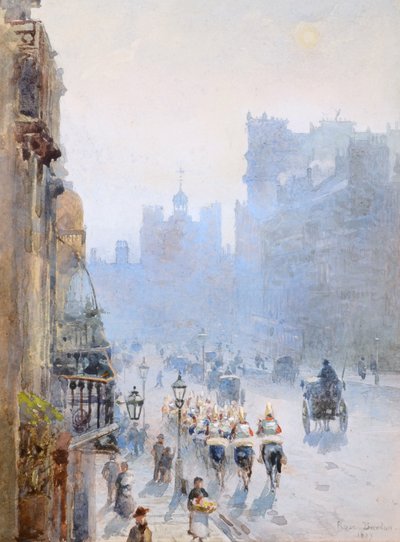 La rue St James vers le palais St James - Rose Maynard Barton