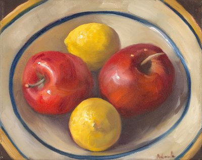 Pommes et citrons, 2016 - Rosemarie Adcock
