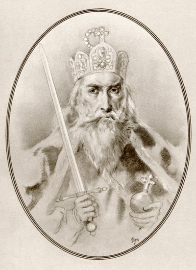 Charlemagne, alias Charles le Grand ou Charles Ier, des Biographies Vivantes des Célèbres Dirigeants - Ross Gordon