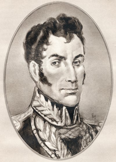 Simon José Antonio de la Santísima Trinidad Bolívar Palacios Ponte y Blanco, des Biographies Vivantes des Hommes Célèbres - Ross Gordon