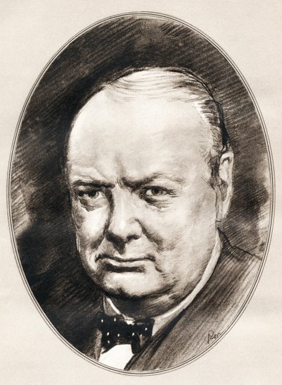 Sir Winston Leonard Spencer-Churchill, des Biographies Vivantes des Hommes Célèbres - Ross Gordon