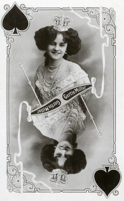 Gertie Millar, actrice et chanteuse britannique, c1905 - Rotary Photo