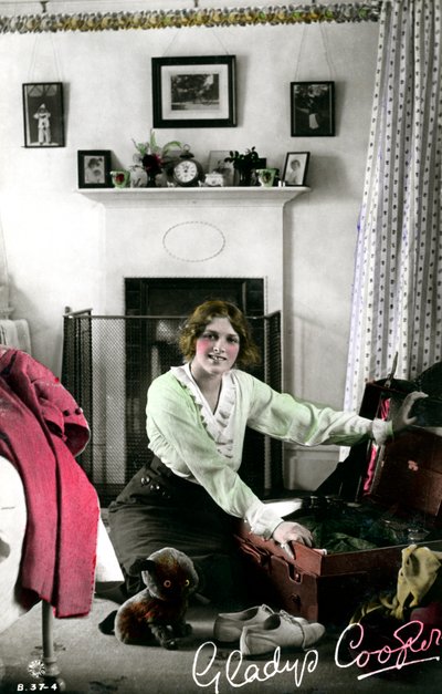 Gladys Cooper 1888-1971, actrice anglaise, début du 20ème siècle - Rotary Photo