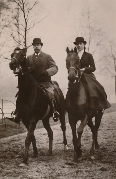 Sa Majesté le Roi George V et la Princesse Mary, 1914 - Rotary Photo