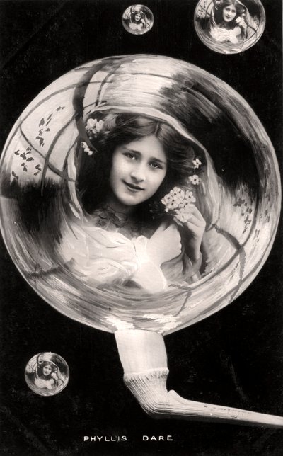 Phyllis Dare 1890-1975, actrice anglaise, 1907 - Rotary Photo