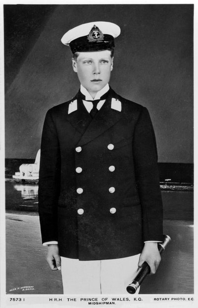 Le prince de Galles en uniforme de midshipman - Rotary Photo