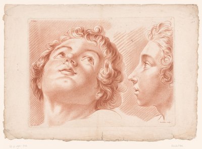 Deux têtes de garçons - Louis François Roubillac