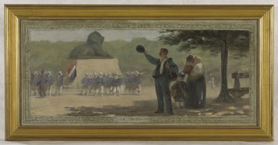 Esquisse pour la salle des mariages de la mairie du 14e arrondissement : Le Midi, vers 1889 - Roussel Géo Roussel Géo