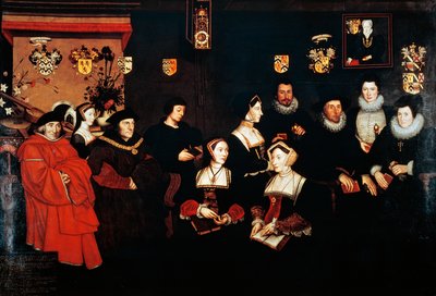 Sir Thomas More, son père, sa maison et ses descendants, vers 1593 - Rowland Lockey