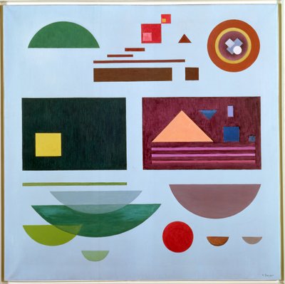 Yellow Square, vers 1936-38 (huile sur toile) - Rudolf Bauer