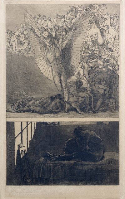 Nuit blanche (gravure) - Rudolf Jettmar