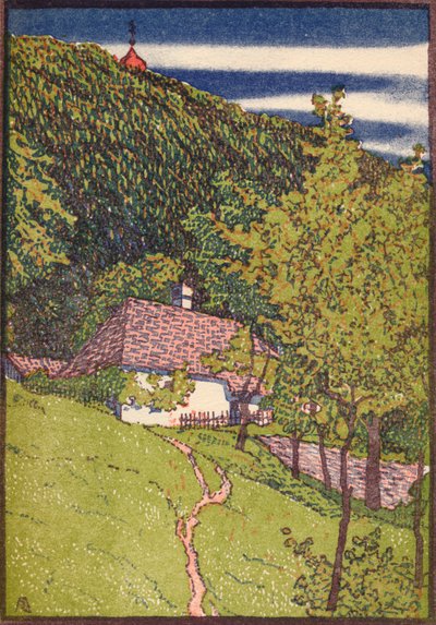 Une Gravure sur Bois Colorée - Rudolf Junk
