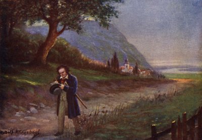 Beethoven lors de sa promenade matinale dans la banlieue de Vienne, Kahlenbergerdorf - Rudolf Klingsbogl