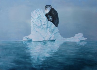 Un chimpanzé sur un iceberg - Rudolf Kosow