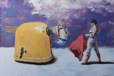 Le matador et le taureau jaune - Rudolf Kosow
