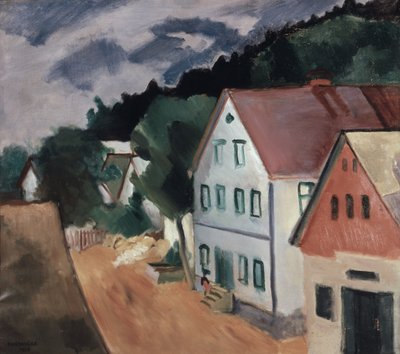 Route dans un village - Rudolf Kremlicka