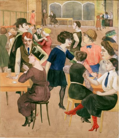 bar réservé aux femmes - Rudolf Schlichter