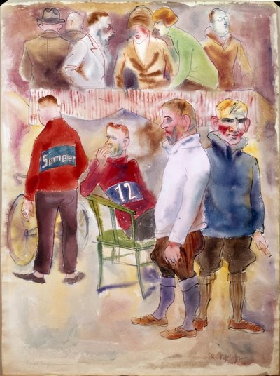 course de six jours - Rudolf Schlichter