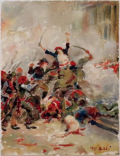 combat de rue - Rudolf Schlichter
