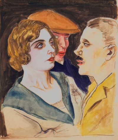 Couple de danseurs et spectateurs - Rudolf Schlichter