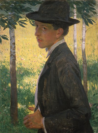 Autoportrait, vers 1905 - Rudolf Vejrych