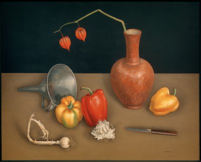 Nature morte avec poivrons - Rudolf Wacker