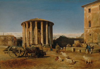 Le temple de Vesta à Rome - Rudolf von Alt