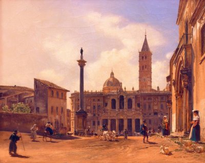 Piazza di S. Maria Maggiore à Rome - Rudolf von Alt
