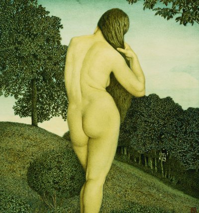 Nu debout dans un paysage - Rudolph Riemerschmid