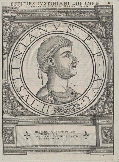 Empereur byzantin Justinien Ier (impression) - Rudolph Wyssenbach