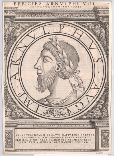 Empereur de Francie orientale Arnulf (gravure) - Rudolph Wyssenbach