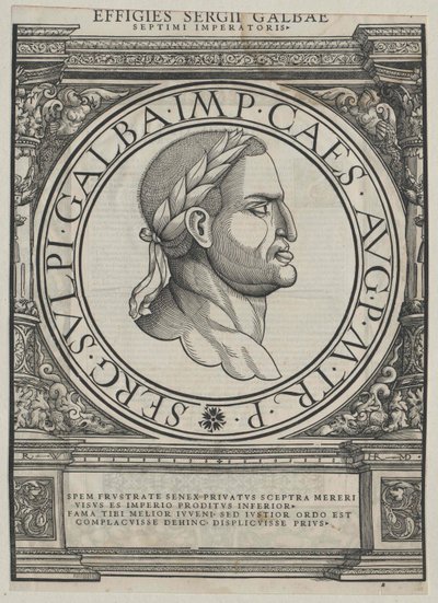 Empereur romain Galba - Rudolph Wyssenbach