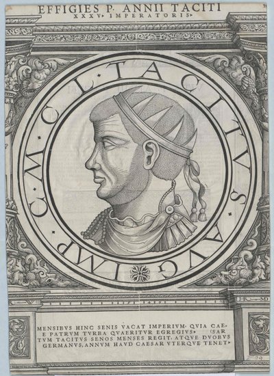 Empereur romain Tacite (impression) - Rudolph Wyssenbach