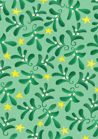 Motif de Noël vert, 2016 - Runa Anastasiya Rudaya