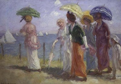 Promenade sur la plage - Rupert Charles Wolston Bunny