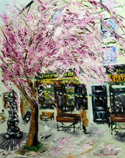 Fleurs de cerisier près de Shakespeare & Company Paris II, 2022 - Ruslana Levandovska