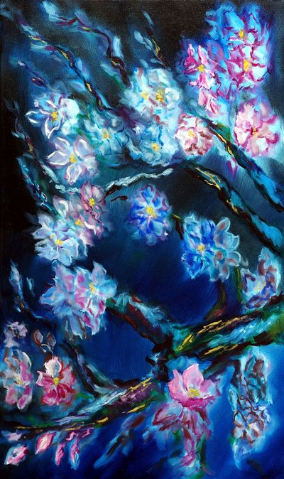 Triptyque des Fleurs Éternelles - gauche, 2024 - Ruslana Levandovska
