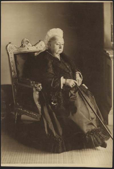 Portrait de la reine Victoria (photo n/b) - Russell & Sons Photography