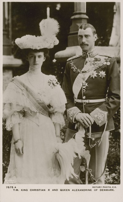 Le roi Christian X et la reine Alexandrine de Danemark - Russian Photographer