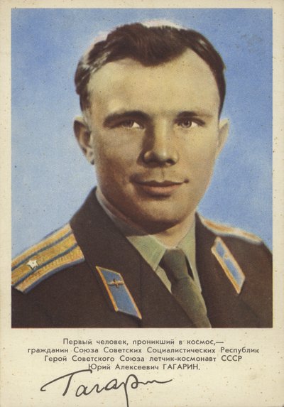 Youri Gagarine, pilote et cosmonaute soviétique, le premier homme dans l