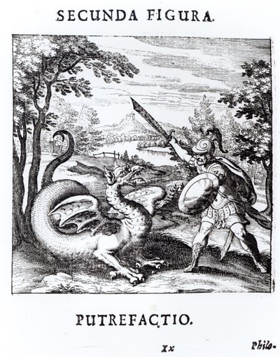 Un chevalier vainquant 