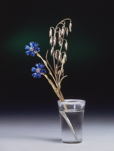 Bleuets et épis de blé, Atelier Fabergé, années 1880 - Russian School