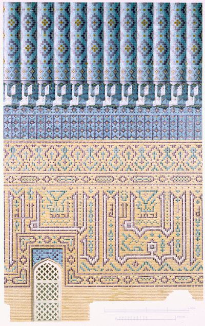 Détails décoratifs de la coupole, du niveau du sol vers le haut, pub. 1905 - Russian School.