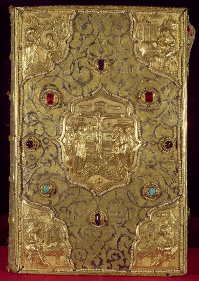 Reliquaire évangélique, école de Moscou (or, argent, pierres précieuses et niello) - Russian School